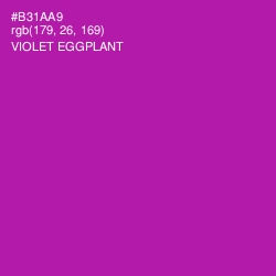 #B31AA9 - Violet Eggplant Color Image