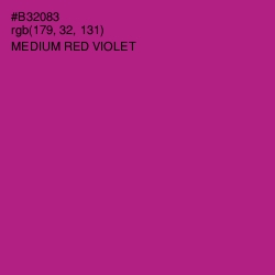 #B32083 - Medium Red Violet Color Image