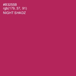 #B3255B - Night Shadz Color Image