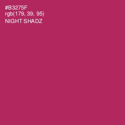 #B3275F - Night Shadz Color Image