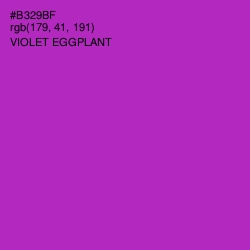 #B329BF - Violet Eggplant Color Image