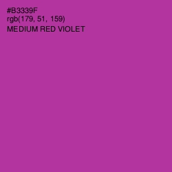 #B3339F - Medium Red Violet Color Image