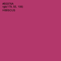 #B3376A - Hibiscus Color Image