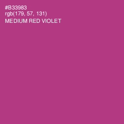 #B33983 - Medium Red Violet Color Image