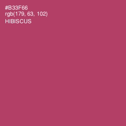 #B33F66 - Hibiscus Color Image
