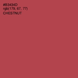 #B3434D - Chestnut Color Image