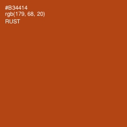 #B34414 - Rust Color Image