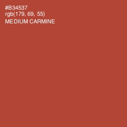 #B34537 - Medium Carmine Color Image