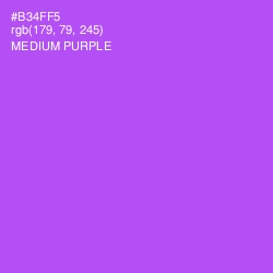 #B34FF5 - Medium Purple Color Image