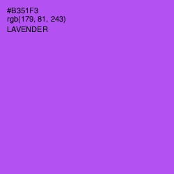 #B351F3 - Lavender Color Image
