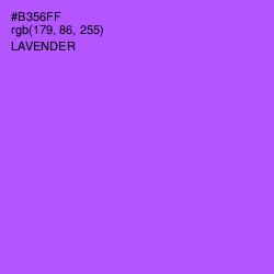 #B356FF - Lavender Color Image