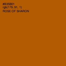 #B35B01 - Rose of Sharon Color Image