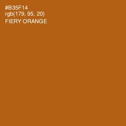 #B35F14 - Fiery Orange Color Image