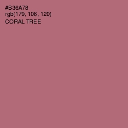 #B36A78 - Coral Tree Color Image