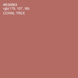 #B36B63 - Coral Tree Color Image