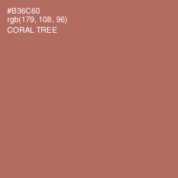 #B36C60 - Coral Tree Color Image