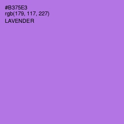 #B375E3 - Lavender Color Image