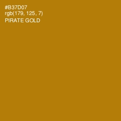 #B37D07 - Pirate Gold Color Image