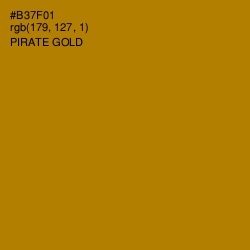 #B37F01 - Pirate Gold Color Image