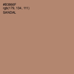 #B3866F - Sandal Color Image