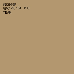 #B3976F - Teak Color Image