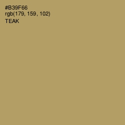 #B39F66 - Teak Color Image