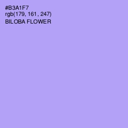 #B3A1F7 - Biloba Flower Color Image