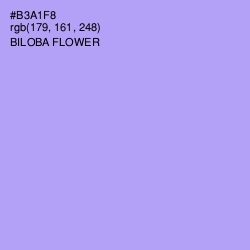 #B3A1F8 - Biloba Flower Color Image