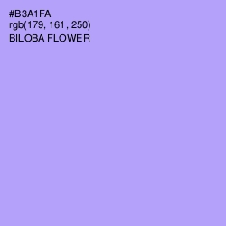 #B3A1FA - Biloba Flower Color Image