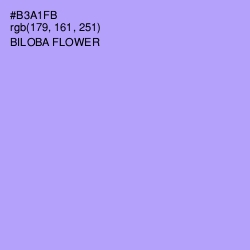 #B3A1FB - Biloba Flower Color Image