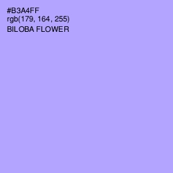 #B3A4FF - Biloba Flower Color Image