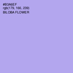 #B3A6EF - Biloba Flower Color Image