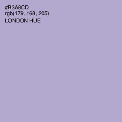 #B3A8CD - London Hue Color Image