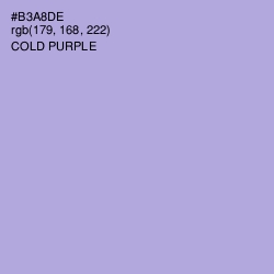 #B3A8DE - Cold Purple Color Image