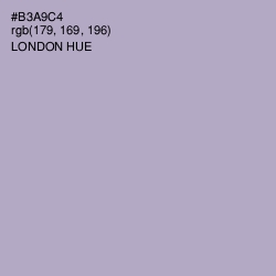 #B3A9C4 - London Hue Color Image
