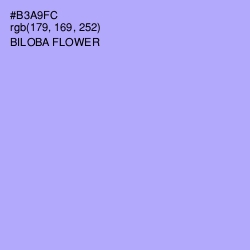#B3A9FC - Biloba Flower Color Image