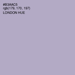 #B3AAC5 - London Hue Color Image