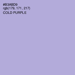 #B3ABD9 - Cold Purple Color Image