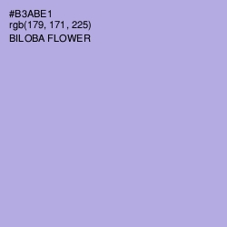 #B3ABE1 - Biloba Flower Color Image