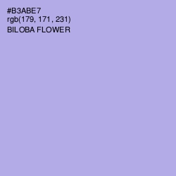 #B3ABE7 - Biloba Flower Color Image