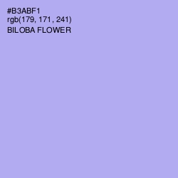 #B3ABF1 - Biloba Flower Color Image