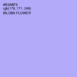 #B3ABF9 - Biloba Flower Color Image