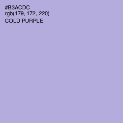 #B3ACDC - Cold Purple Color Image