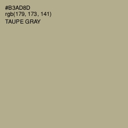 #B3AD8D - Taupe Gray Color Image