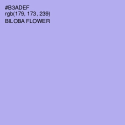 #B3ADEF - Biloba Flower Color Image