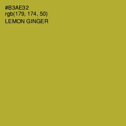 #B3AE32 - Lemon Ginger Color Image