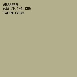 #B3AE8B - Taupe Gray Color Image