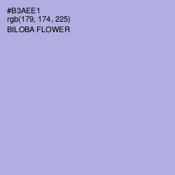 #B3AEE1 - Biloba Flower Color Image
