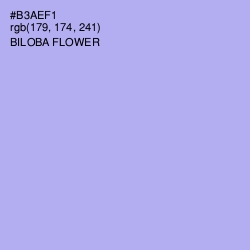 #B3AEF1 - Biloba Flower Color Image