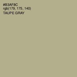 #B3AF8C - Taupe Gray Color Image